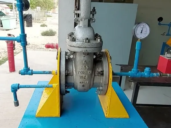 pressure testing of valves,mss sp 61 pressure testing of valves,high pressure gas testing of valves