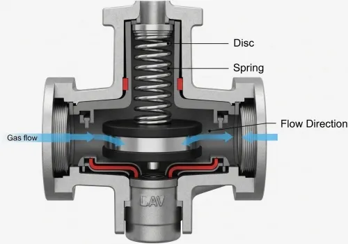 Обратный клапан газовой линии,промышленные обратные клапаны,предотвращение обратного потока трубопровода,типы обратных клапанов,руководство по выбору обратного клапана,обратный клапан осевого потока