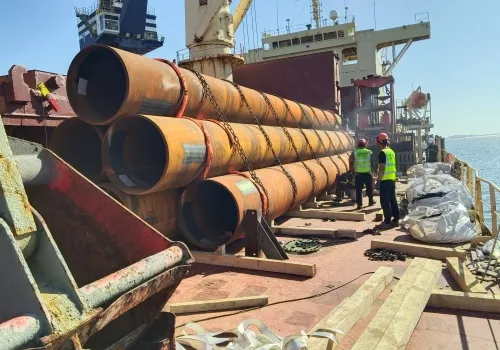 Pilas de acero SSAW, pilas de tubos de acero ASTM A252, acero ASTM A572 Grado 50, proyecto de pilotes de acero, proyecto de pilotes de muelle privado, proveedor de pilotes de tubos de acero